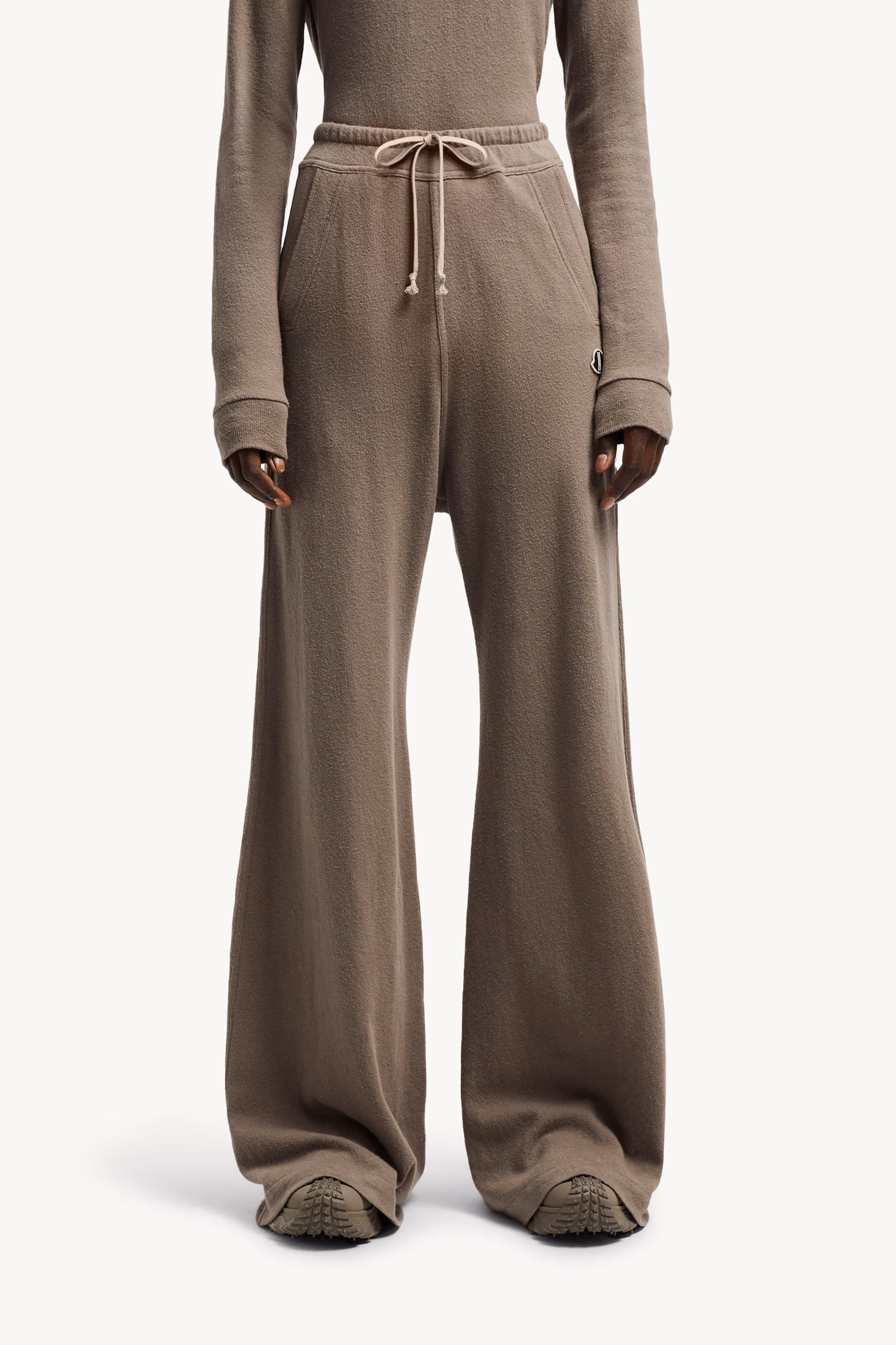 Pantalones deportivos de algodón Belas Moncler + Rick Owens De Género Neutro Marrón Grisáceo Moncler 3